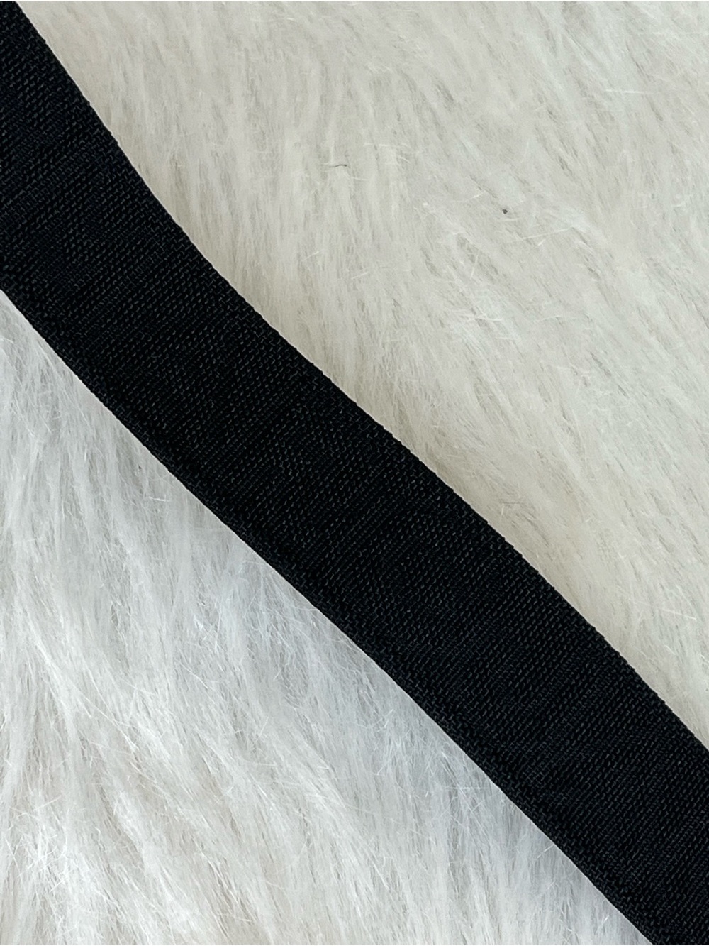 Marc Jacobs Black on black logo Strap - Wide web knit gold hardware - Picture 2 of 14